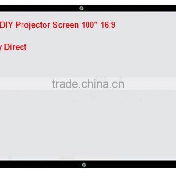 Cheap DIY 100" 16:9 Projector Screen Perfect for a Basement Game Room, Home Theater