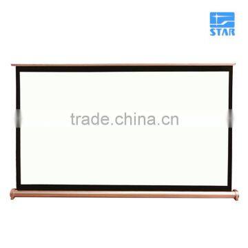 Golden Pink portable mini projector screen table roll up HD 3D screen for business presentation small team meeting 30" 40" 50"