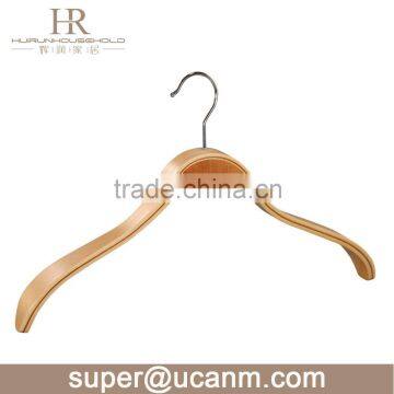 HRL-8300N bulk shoulder playwood wooden suit hanger for cloth