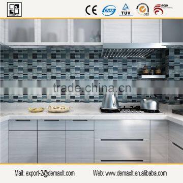 Kitchen Decorative Metal Mix Glass Mosaic Tile
