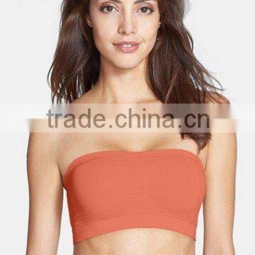 Jinhua xinmei wholesale sports bra push up adhesive flesh fabric bra