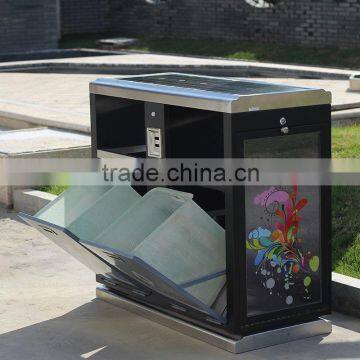 2014 Hot Sales Advertising Outdoor Waste Bin HW-0018