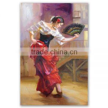 ROYIART spanish dancer oil painting for sell