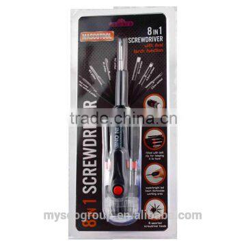 8 IN 1 Multi-screwdriver Torch/Hand Tool Sets photo-6
