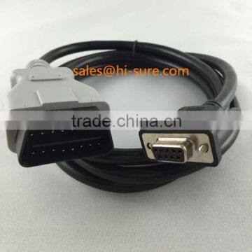 auto wire harness OBD connector to DB9P female cable for OBD diagnostic equipment