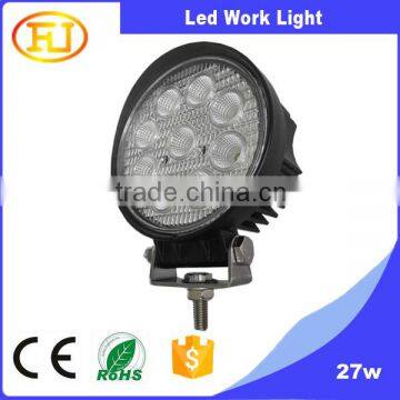 LED Work Light 27W Round Flood Beam