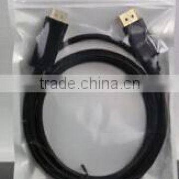6' Gold Plated DisplayPort to DisplayPort Cable - 4K Resolution Ready, Black