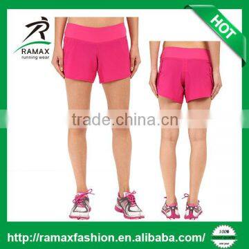 Ramax Custom Women Wide Elastic Waist Band Sport Running Shorts