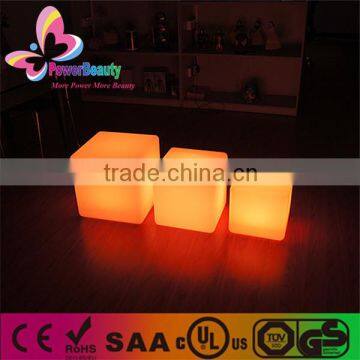 Color changing remote controller outdoor decoration cube square led light cube