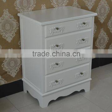 Cream wooden cabinet living room furniture top sale handmade drawer cabinet