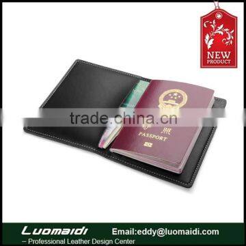 High quality genuine leather passport holder, passport case from China Guangzhou factory