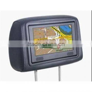 7 inch LCD cab taxi digital media ads video headrest display