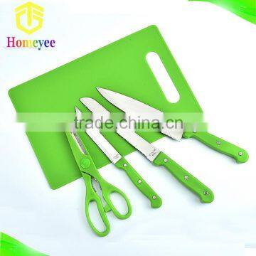 Cutting board set plus kitchen knives