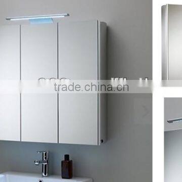 Engineering Project Absolute Triple Mirrored Bathroom Cabinet with top led light ,illuminated cabinet with bracket