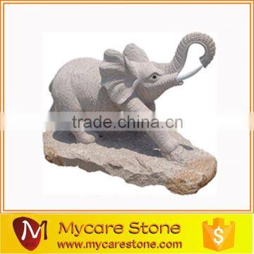 Hot Selling Animal stone Cute elephant statues,