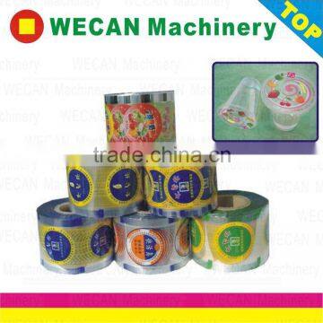 Plastic cup sealing film for cup seal