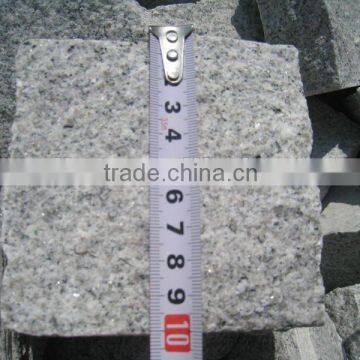 grey granite cube stone