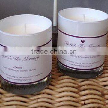 Luxury Wild Blueberry Nature Scented Soy wax Candle in glass jar