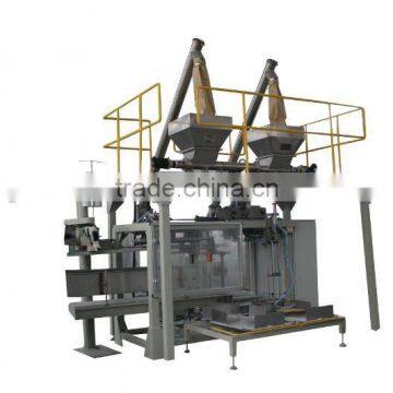 Automatic bag-feeding packaging machine for granule