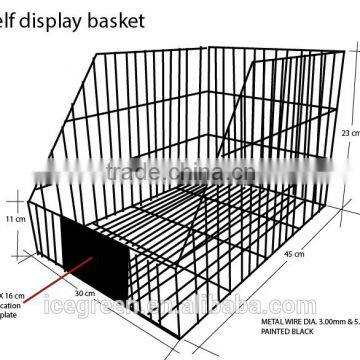 Powder coated household metal wire custom basket