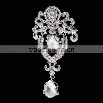 Wholesale Fashon Ladies Crystals Brooch Flower Corsage Pins photo-5