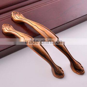 Quality assurance household hardware coffee zinc door pull handle kitchen cabinet handles and knobs