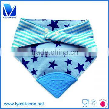 China OEM silicone baby teething bibs manufacturer