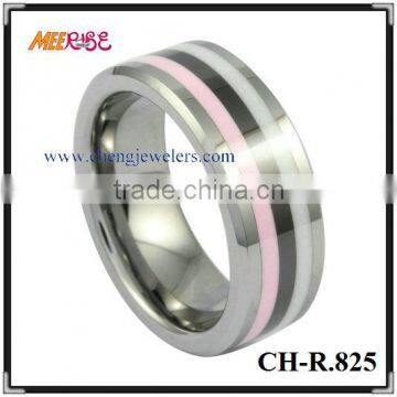 High quality tungsten and ceramic combined fashion rings jewelry