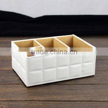 Custom Faux Leather Storage Basket with High Quality