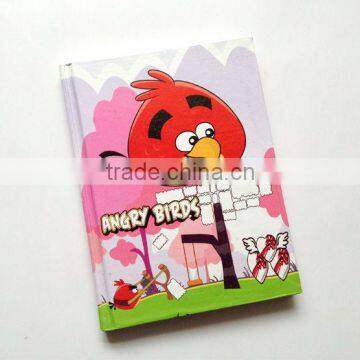 mini notebook with cartoon design