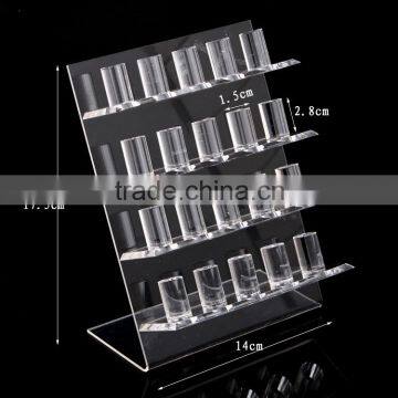 New Design Inclined Shape Plexiglass Acrylic Display Rack for Jewelry photo-3