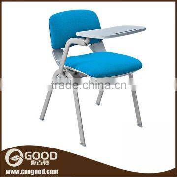 Unfolded Plastic Traning Chair With Table in Blue Color