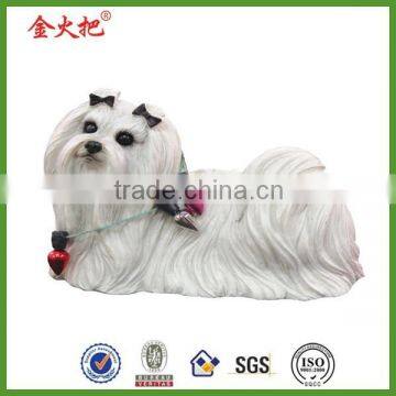 Wholesale Cheap Handmade Polyresin Dog Christmas Ornaments