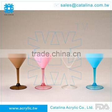Acrylic 207ml 2-Color Wrapping Martini Glass