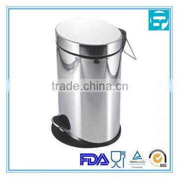 High quality metal steel trash dustbin