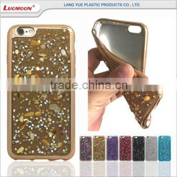 electroplating beautiful stone and diamond funky mobile cell phone case for oppo r7s r831k n1