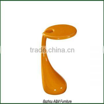 Modern High Gloss Fiberglass Side Table in White, Black and Red New photo-5