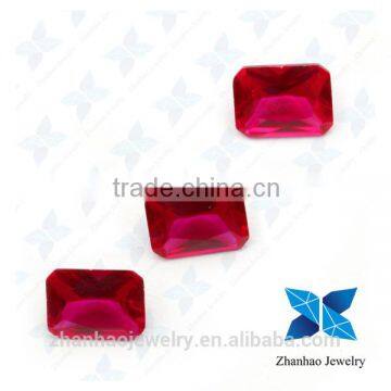 Hot Sale Octangle Cut Ruby natural synthetic corundum rough price