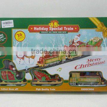 2012 hot seeling Christmas B/O track train with music and light /