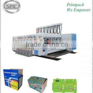 Automatic corrugated carton box flexo printing machine