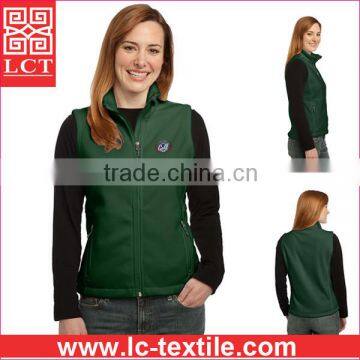 wholesale Reversible Terra-Tek Nylon and Fleece faced design lady fleece Vest with zippered pockets(LCTU0045)