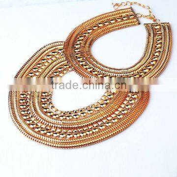 Luxuriant set auger gold silver necklace, the Arab style
