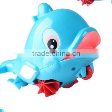 Cute lovely blue kids shower dolphin bath toy