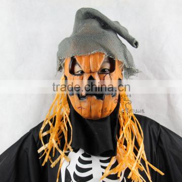 halloween costume mask Pumpkin Latex Mask - Costume Fancy Dress Halloween Larp