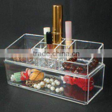 Clear Acrylic two-layer storage box