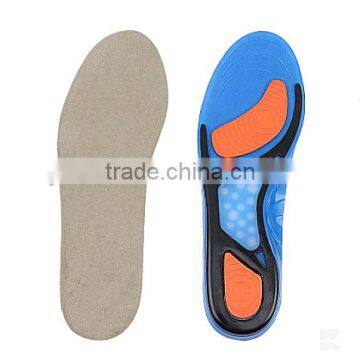 Free size pu full length sports insoles hard-wearing orthopetic sports insoles for running