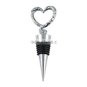 heart shaped wine stopper,zinc alloy stopper