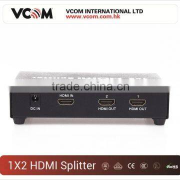 VCOM splitter 1x2 hdmi splitter 1 in 2 out