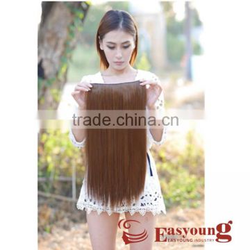 Silky Straight Wave Style and non remy Hair Material clip in hair extensions