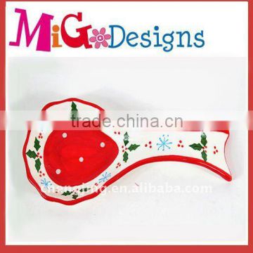 Xmas Red Ceramic Christmas Spoon